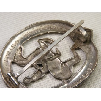 Deutsches Reiterabzeichen 2. Stufe en Silber. Espenlaub militaria