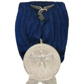 Medalj för trogen tjänstgöring i Luftwaffe, Wehrmacht Dienstauszeichnung für 4 Jahre.