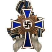 German Mother Cross in bronze with ribbon