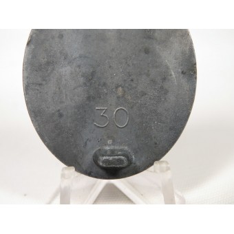 Saksan WW2 -haavamerkki hopeassa itävaltalaiselta tuottajalta 30. Espenlaub militaria