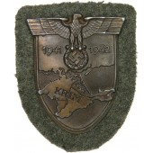 Krim 1941-1942 Ärmelschild, bronzierter Stahl