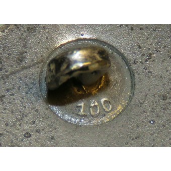 Silver sårmärke 100 Mittweidaer Metallwarenfabrik Rudolf Wächtler. Espenlaub militaria