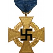 Croce del servizio civile tedesco fedele della seconda guerra mondiale per 40 anni di servizio
