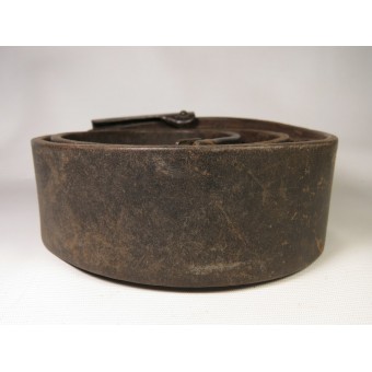 WW2 Combat Luftwaffe leather belt with steel buckle from maker - Ebberg & Co., Lüdenscheid. Espenlaub militaria