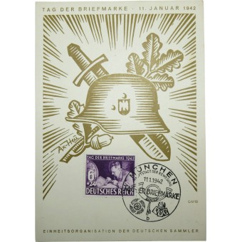Tag der Briefmarke. 11. Januar 1942 Einheit Organisatie der Deutschen Sammler-München. Espenlaub militaria