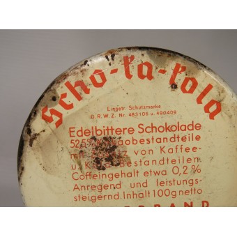 La lata de chocolate de Scho-ka-kola para Wehrmacht. Espenlaub militaria