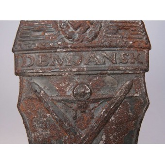 Demyansk scudo manica 1942. Steel. Battlefield TROVATO. Espenlaub militaria
