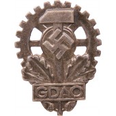 Badge de membre de l'union impériale des travailleurs handicapés GDAO 17 mm