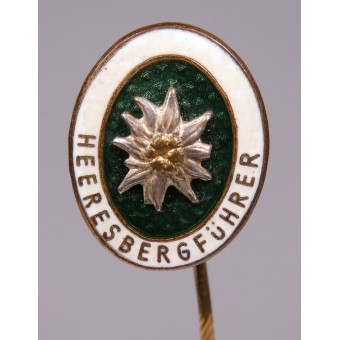 Tema oficial de la posguerra del 17 mm Heeresbergführer Wehrmacht miniatura. Espenlaub militaria