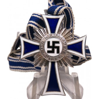 Croix dargent de la mère allemande 1938, avec la signature / Hitler au verso. Espenlaub militaria