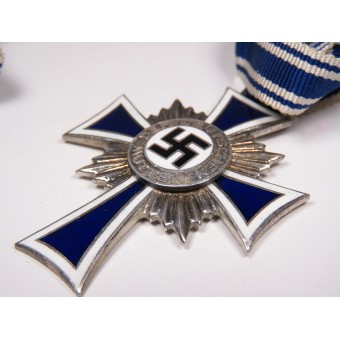 Zilveren kruis van Duitse moeder 1938, W / Hitlers handtekening op het omgekeerde. Espenlaub militaria