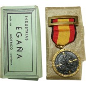 Медаль в память гражданской войны в Испании- Франко