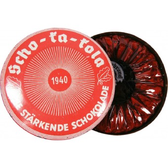 Saksalainen suklaa Scho-ka-Kola 1940 Wehrmachtille. Hildebrandt. Espenlaub militaria
