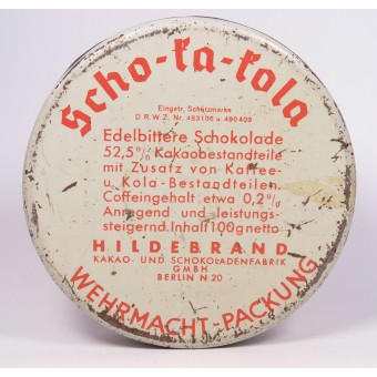 Chocolat allemand Scho-ka-Kola 1940 pour la Wehrmacht. Hildebrandt. Espenlaub militaria