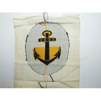 Kriegsmarine NCOs Anchor Bevo geweven badge voor sportuniformen. Espenlaub militaria