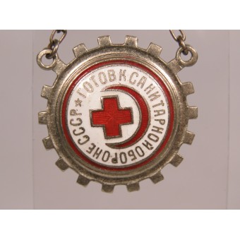 Distintivo Pronto per la difesa sanitaria dellURSS n. 2357510. Mondvor. Espenlaub militaria