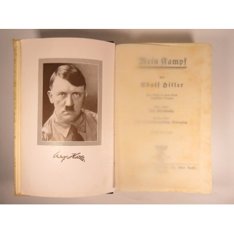 Adolf Hitler Buch Mein Kampf. Hochzeitsgeschenk Raum Südtondern-Neukirchen. Espenlaub militaria