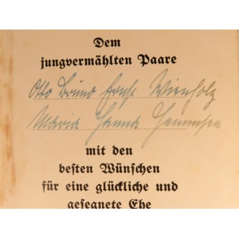 Adolf Hitler Book Mein Kampf. Regalo di nozze Südtondern-Neukirchen Area. Espenlaub militaria