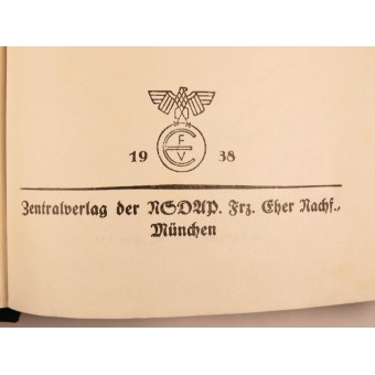 Adolf Hitler, Mein Kampf. An Oberdonau area wedding edition 1938. Espenlaub militaria