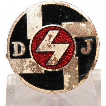 Una insignia temprana de Deutsche Jungvolk, sin marcar. enredando. Espenlaub militaria