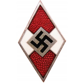 Badge membro della gioventù Hitler M1/90 RZM APRECK & VRAGE-LEIPZIG. Espenlaub militaria