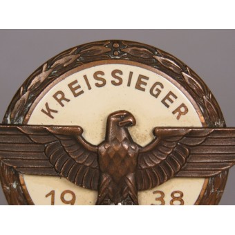 Гитлерюгенд Ehrenzeichen Kreissieger im Reichsberufswettkampf 1938. Espenlaub militaria