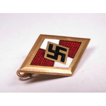 Знак члена HJ в золоте- HJ Ehrenzeichen. 30 mm. Espenlaub militaria