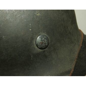 M40 EF 66/21849 single decal steel helmet. Espenlaub militaria