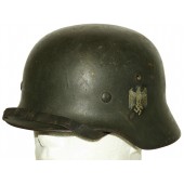 Стальной шлем образца 1940 года EF 64/22701 однодекальный