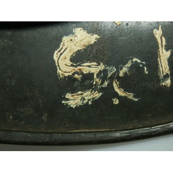 M 1940 EF 64/22701 Casco de acero, calcomanía simple. Espenlaub militaria