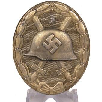 Gold grade wound badge, PKZ 4 Steinhauer und Lück. Zinc. Espenlaub militaria