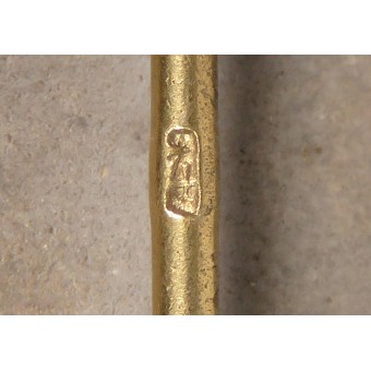 Gold grade wound badge, PKZ 4 Steinhauer und Lück. Zinc. Espenlaub militaria