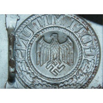 Hebilla de acero Berg & Nolte Wehrmacht marcada B&N 41. Espenlaub militaria