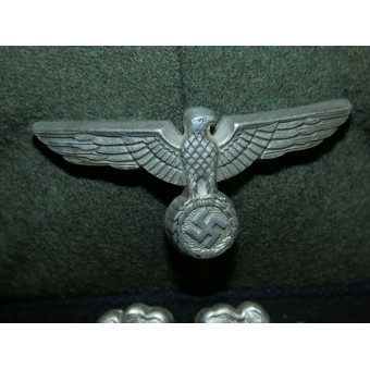 Gorra de visera del rango inferior del servicio sanitario y médico de la Wehrmacht. Espenlaub militaria