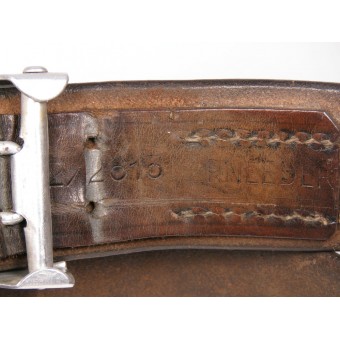 Hitler Youth Leather Belt with Aluminum Buckle and Motto Blut und Ehre!. Espenlaub militaria