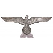 Águila de metal cincado para uniforme blanco de verano de la Wehrmacht