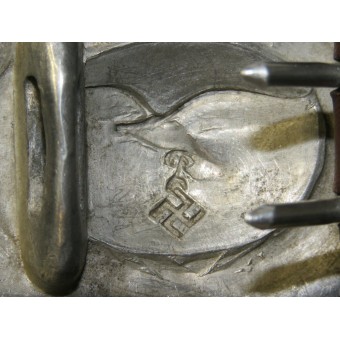 Luftwaffe Buckle, Aluminum, Herman Aurich, Dresden, 1940. Espenlaub militaria