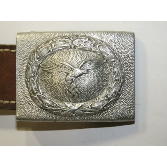 Luftwaffe Buckle, Aluminum, Herman Aurich, Dresden, 1940. Espenlaub militaria