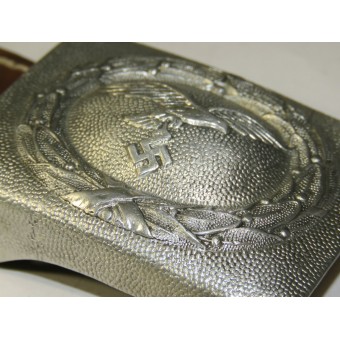 Luftwaffe Buckle, Aluminum, Herman Aurich, Dresden, 1940. Espenlaub militaria