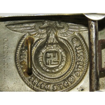 Early SS Belt with Nickel Silver Buckle Overhoff & Cie. Espenlaub militaria