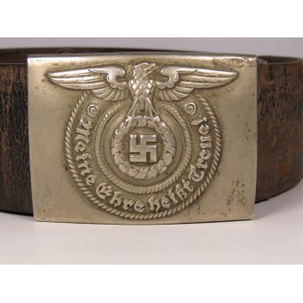 Early SS Belt with Nickel Silver Buckle Overhoff & Cie. Espenlaub militaria