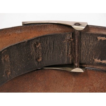 Early SS Belt with Nickel Silver Buckle Overhoff & Cie. Espenlaub militaria