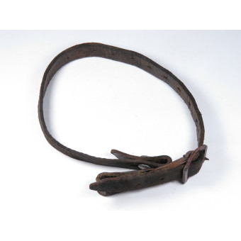 Кожаный подбородочник для немецкого шлема 1942 года. Espenlaub militaria