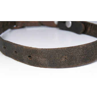 Кожаный подбородочник для немецкого шлема 1942 года. Espenlaub militaria