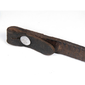 Кожаный подбородочник для немецкого шлема 1942 года. Espenlaub militaria