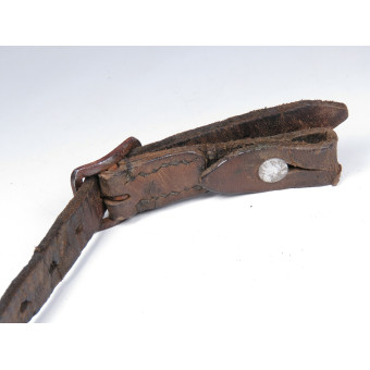 Кожаный подбородочник для немецкого шлема 1942 года. Espenlaub militaria