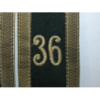 Wehrmacht shoulder boards 36th Regiment. Espenlaub militaria