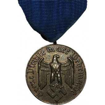 Medalj för 4 års tjänstgöring i Wehrmacht. Espenlaub militaria