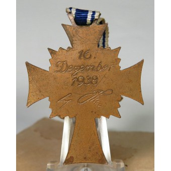 Kruis van eer van de Duitse moeder in brons met envelop. Donner.. Espenlaub militaria