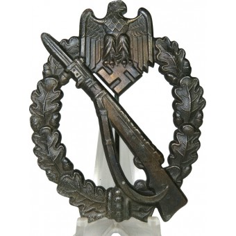 Infanterie Sturmabzeichen en bronce JFS Josef Feix. Espenlaub militaria